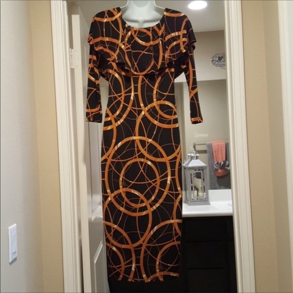 Wall St Off The Shoulder Sleeveless Dress - Picture 1 of 5